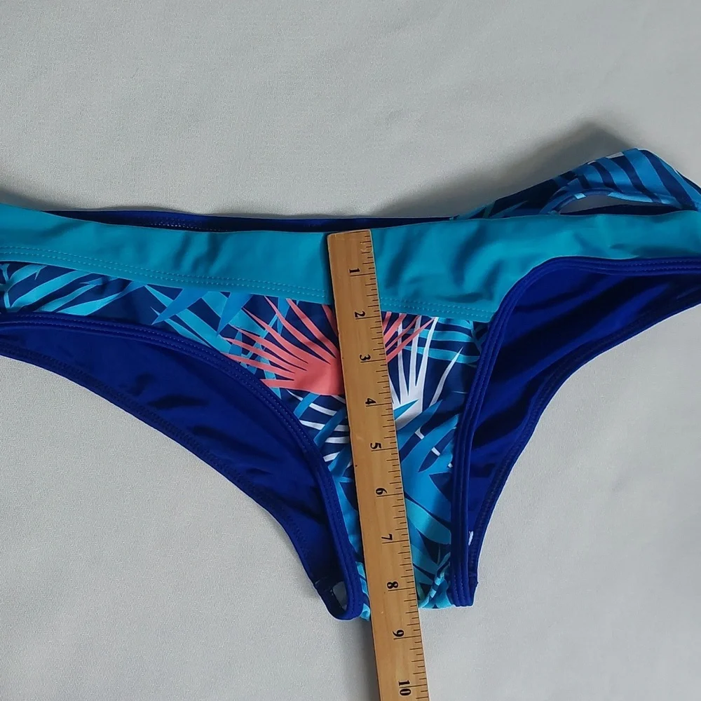 JFAN Women's Plus bikini set two piece  blue size‎ XXL